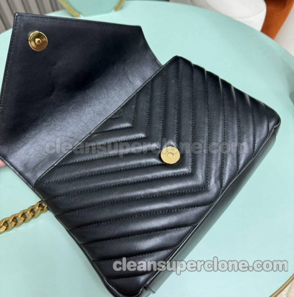 Shoulder bag replica details and pricing black YSL cowhide women 7