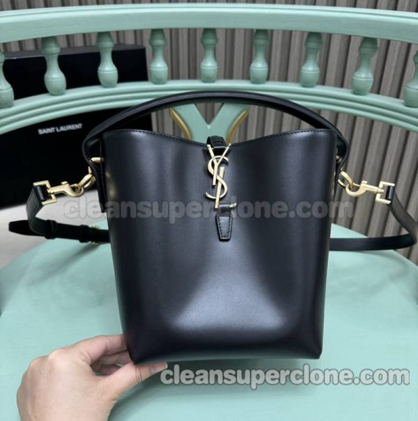 YSL bag Super Clone picture and price black Shoulder cowhide women