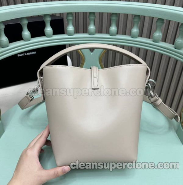 Shoulder bag replica details and pricing gray YSL cowhide women 2