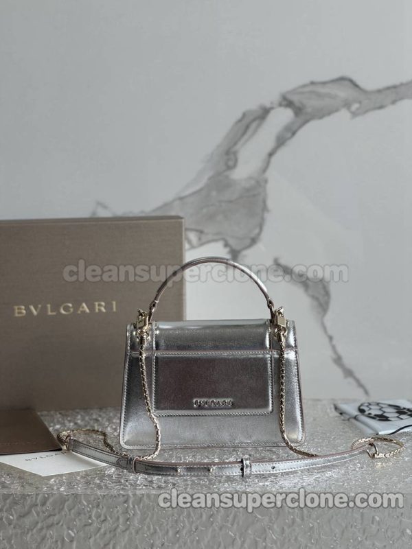 Bvlgari bag Super Clone picture and price silver Handbag Shoulder Crossbody cowhide women 3