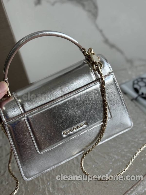 Bvlgari bag Super Clone picture and price silver Handbag Shoulder Crossbody cowhide women 4