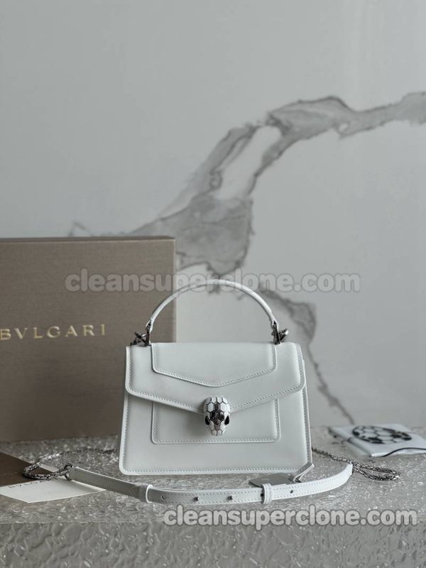 Handbag bag replica details and pricing white Bvlgari Shoulder Crossbody cowhide women