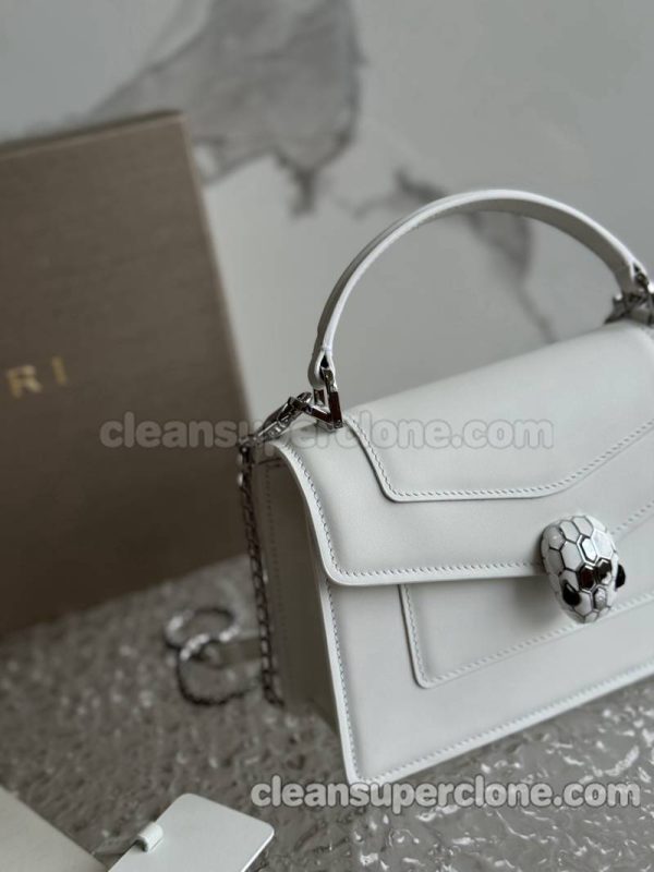 Handbag bag replica details and pricing white Bvlgari Shoulder Crossbody cowhide women 5