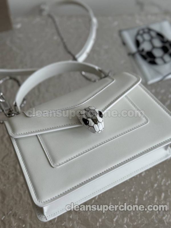 Handbag bag replica details and pricing white Bvlgari Shoulder Crossbody cowhide women 6