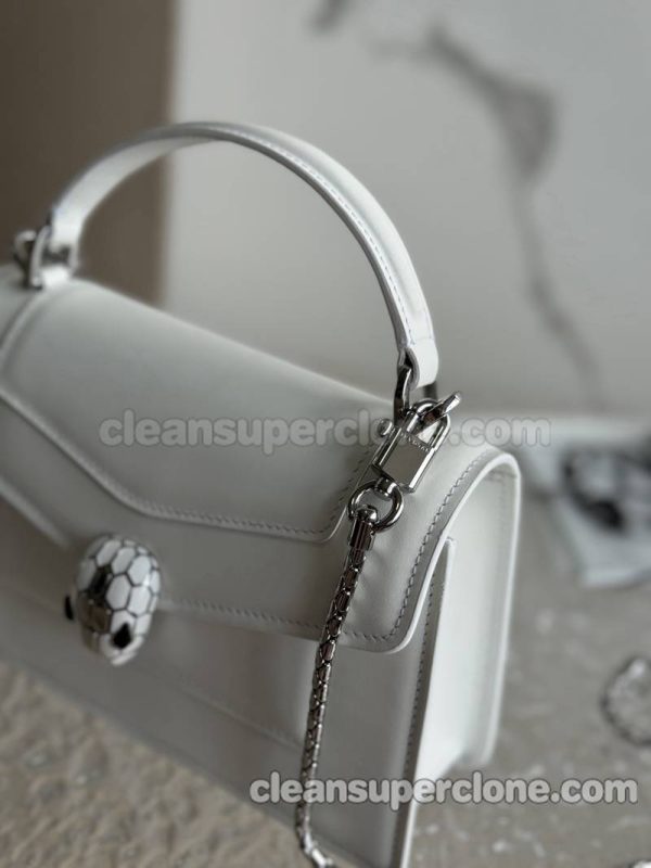 Handbag bag replica details and pricing white Bvlgari Shoulder Crossbody cowhide women 8