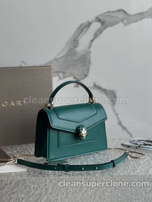 cowhide bag 1:1 Copy description and price emerald Bvlgari Handbag Shoulder Crossbody women 2