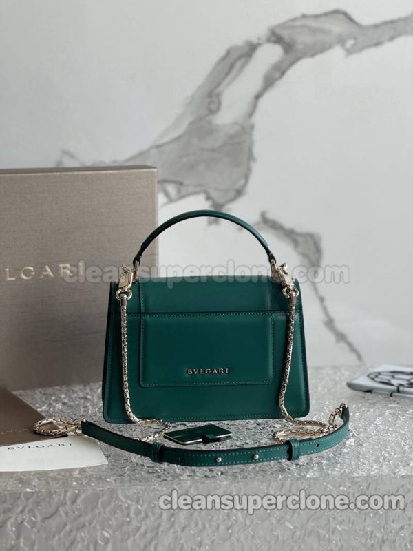 cowhide bag 1:1 Copy description and price emerald Bvlgari Handbag Shoulder Crossbody women 3