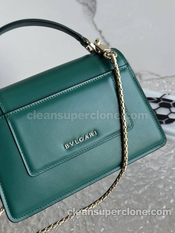 cowhide bag 1:1 Copy description and price emerald Bvlgari Handbag Shoulder Crossbody women 4