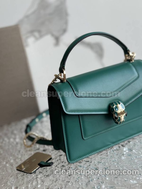 cowhide bag 1:1 Copy description and price emerald Bvlgari Handbag Shoulder Crossbody women 5