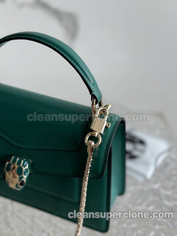 cowhide bag 1:1 Copy description and price emerald Bvlgari Handbag Shoulder Crossbody women 6