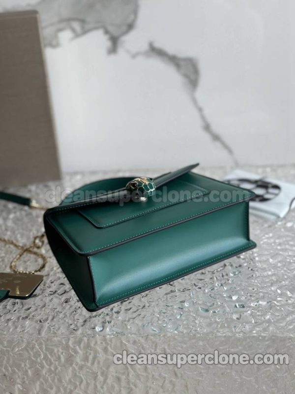 cowhide bag 1:1 Copy description and price emerald Bvlgari Handbag Shoulder Crossbody women 8