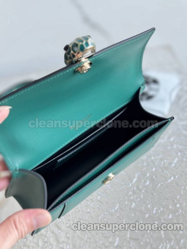 cowhide bag 1:1 Copy description and price emerald Bvlgari Handbag Shoulder Crossbody women 9