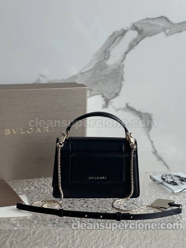 Bvlgari bag Super Clone picture and price black Handbag Shoulder Crossbody cowhide women 3