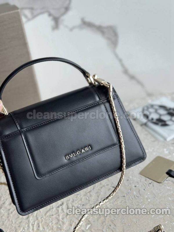 Bvlgari bag Super Clone picture and price black Handbag Shoulder Crossbody cowhide women 4