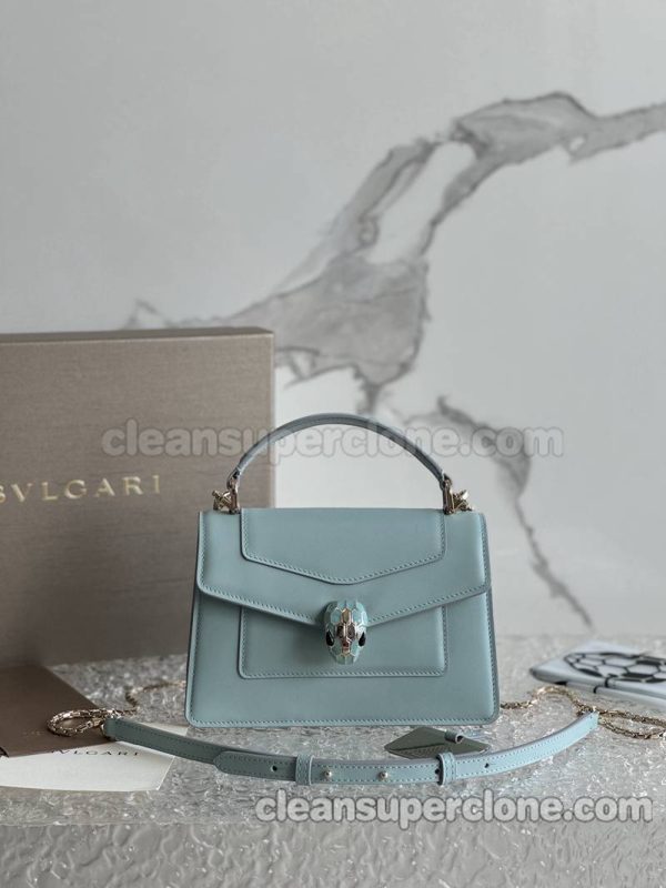 Handbag bag replica details and pricing azure Bvlgari Shoulder Crossbody cowhide women