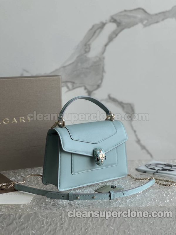 Handbag bag replica details and pricing azure Bvlgari Shoulder Crossbody cowhide women 2