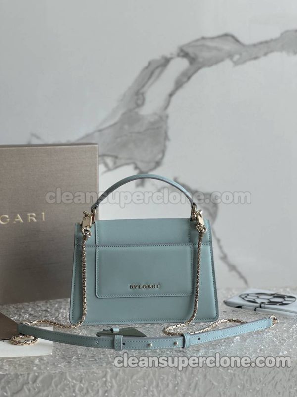 Handbag bag replica details and pricing azure Bvlgari Shoulder Crossbody cowhide women 3