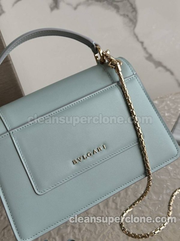 Handbag bag replica details and pricing azure Bvlgari Shoulder Crossbody cowhide women 4