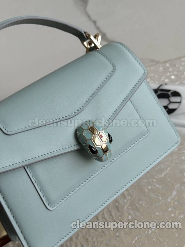 Handbag bag replica details and pricing azure Bvlgari Shoulder Crossbody cowhide women 6