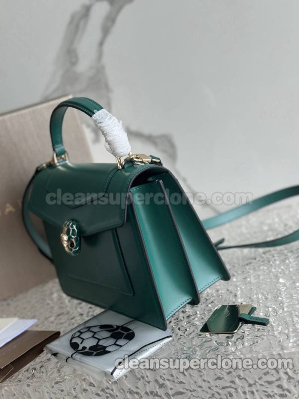 cowhide bag 1:1 Copy description and price green Bvlgari Handbag Shoulder Crossbody women 4