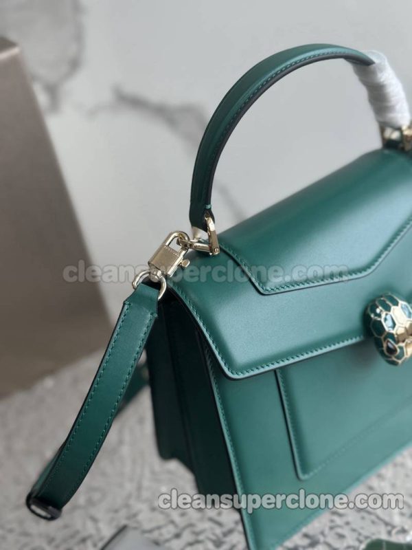 cowhide bag 1:1 Copy description and price green Bvlgari Handbag Shoulder Crossbody women 5