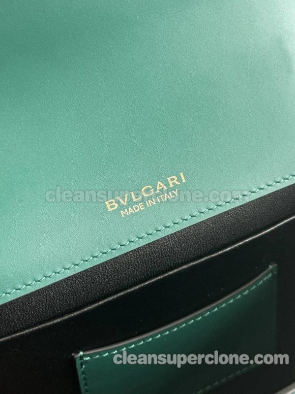 cowhide bag 1:1 Copy description and price green Bvlgari Handbag Shoulder Crossbody women 9