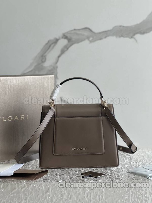 Bvlgari bag Super Clone picture and price brown Handbag Shoulder Crossbody cowhide women 3