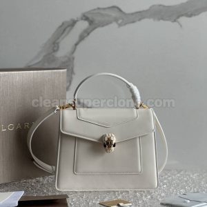 Handbag bag replica details and pricing white Bvlgari Shoulder Crossbody cowhide women