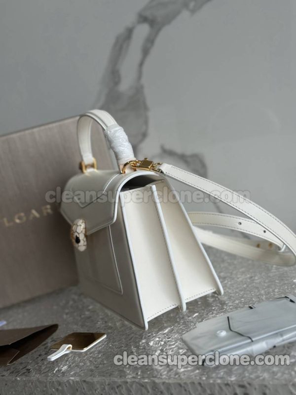 Handbag bag replica details and pricing white Bvlgari Shoulder Crossbody cowhide women 4