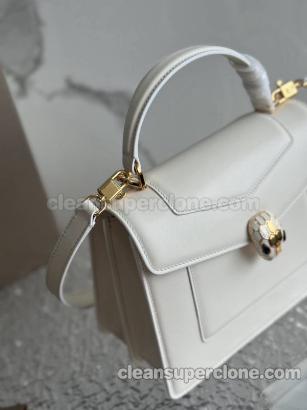 Handbag bag replica details and pricing white Bvlgari Shoulder Crossbody cowhide women 5