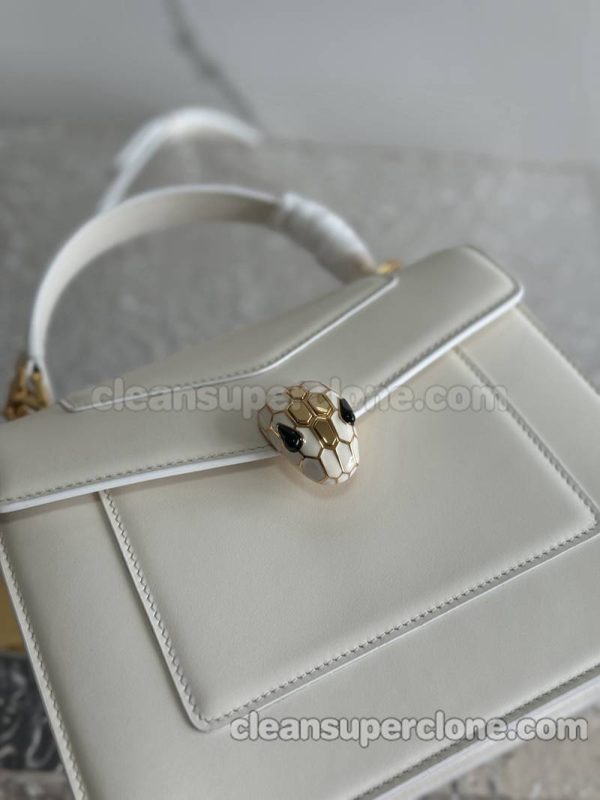 Handbag bag replica details and pricing white Bvlgari Shoulder Crossbody cowhide women 7