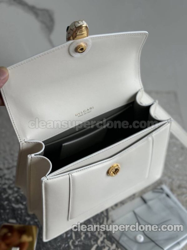 Handbag bag replica details and pricing white Bvlgari Shoulder Crossbody cowhide women 8