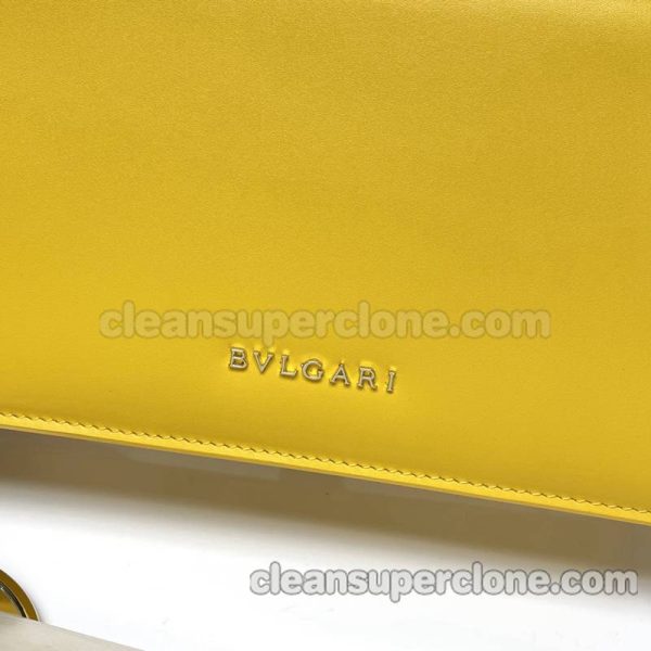 cowhide bag 1:1 Copy description and price yellow Bvlgari Shoulder women 2