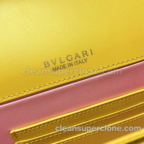 cowhide bag 1:1 Copy description and price yellow Bvlgari Shoulder women 8