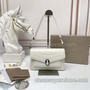 Bvlgari bag Super Clone picture and price white Shoulder cowhide women