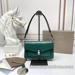 Bvlgari bag Super Clone picture and price emerald Shoulder cowhide women