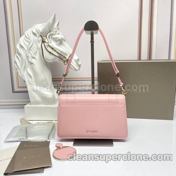 Shoulder bag replica details and pricing pink Bvlgari cowhide women 3