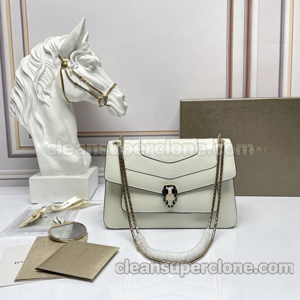 Bvlgari bag Super Clone picture and price white Shoulder Crossbody cowhide women