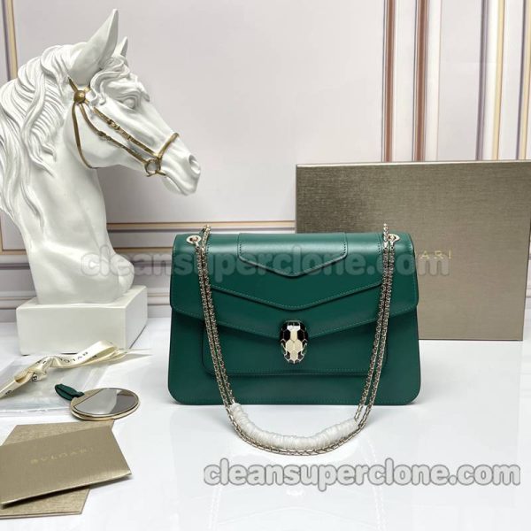 Shoulder bag replica details and pricing emerald Bvlgari Crossbody cowhide women