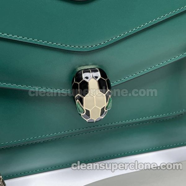 Shoulder bag replica details and pricing emerald Bvlgari Crossbody cowhide women 2