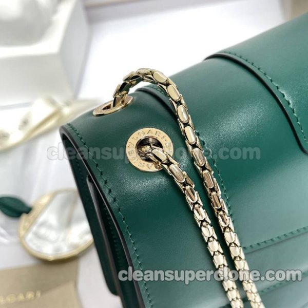 Shoulder bag replica details and pricing emerald Bvlgari Crossbody cowhide women 3