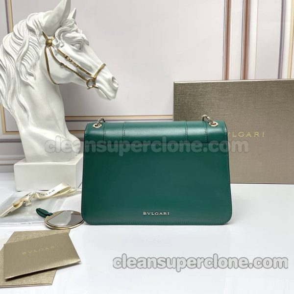 Shoulder bag replica details and pricing emerald Bvlgari Crossbody cowhide women 4