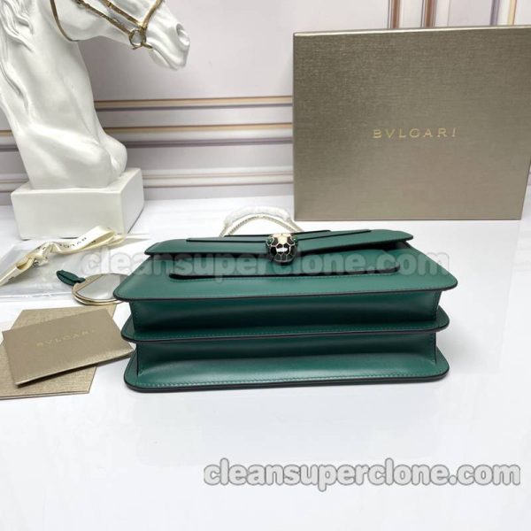 Shoulder bag replica details and pricing emerald Bvlgari Crossbody cowhide women 6