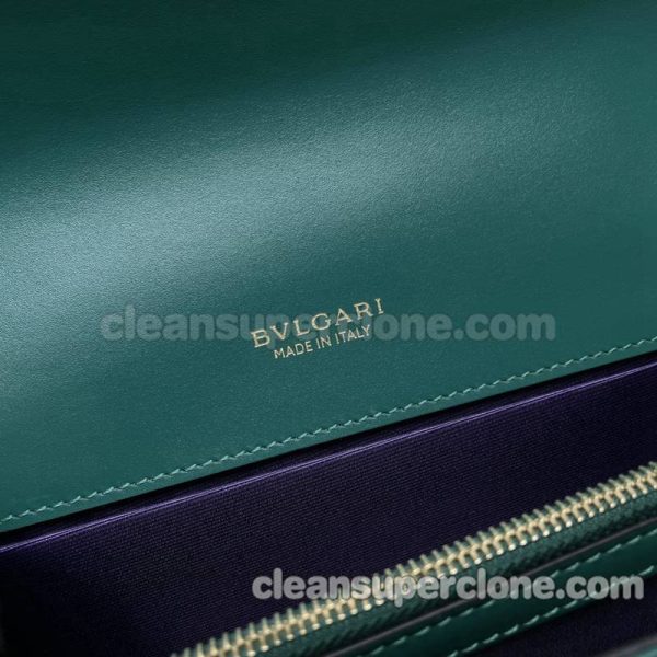 Shoulder bag replica details and pricing emerald Bvlgari Crossbody cowhide women 7