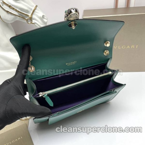 Shoulder bag replica details and pricing emerald Bvlgari Crossbody cowhide women 9