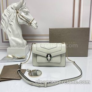 cowhide bag 1:1 Copy description and price white Bvlgari Crossbody women