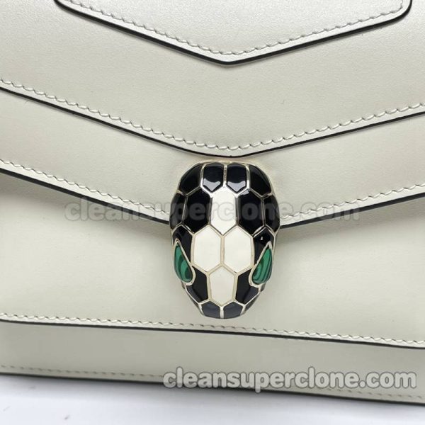 cowhide bag 1:1 Copy description and price white Bvlgari Crossbody women 2