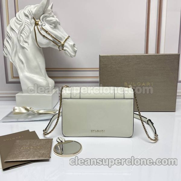 cowhide bag 1:1 Copy description and price white Bvlgari Crossbody women 5