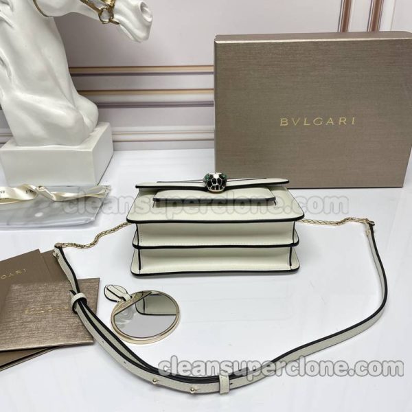 cowhide bag 1:1 Copy description and price white Bvlgari Crossbody women 7