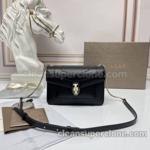 Crossbody bag replica details and pricing black Bvlgari cowhide women